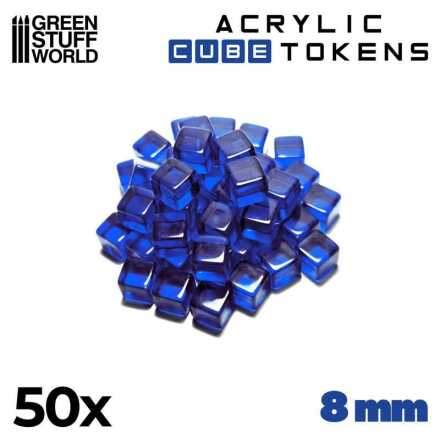 Blue Cube tokens 8mm
