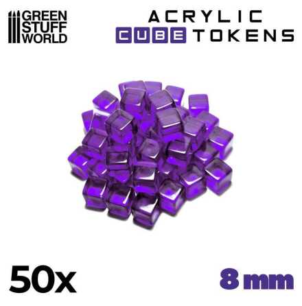 Violet Cube tokens 8mm