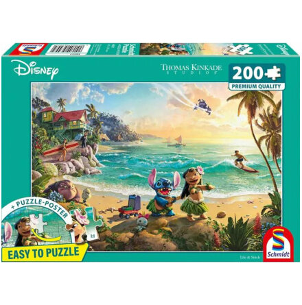 Thomas Kinkade: Disney - Lilo & Stitch (200 pieces)