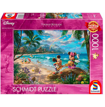 Thomas Kinkade: Disney - Minnie & Mickey in Hawaii (1000 pieces)