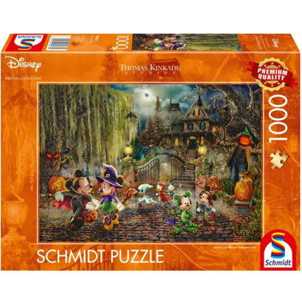 Thomas Kinkade: Disney - Mickey & Minnie Halloween Fun (1000 pieces)