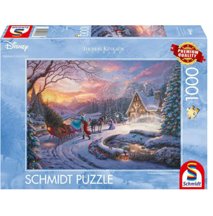 Thomas Kinkade: Disney - Cinderella Bringing Home for Christmas (1000 pieces)