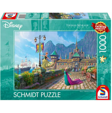 Thomas Kinkade: Disney - Frozen, Celebrating in Arendelle (1000 pieces)