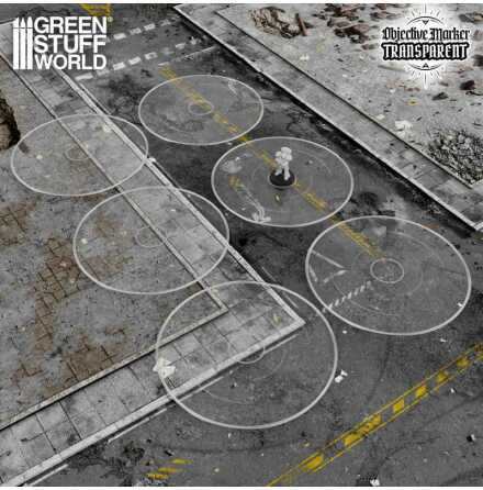 Basic Clear Objective Marker Wh40k compatible