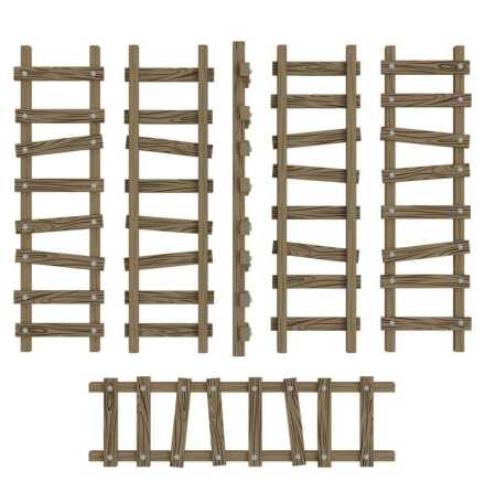 Large Wooden Ladders 1:48-1:35