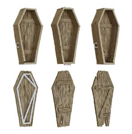 Dungeon Wooden Coffins 1:48
