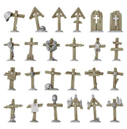 Trench Wooden Crosses 1:48-1:35