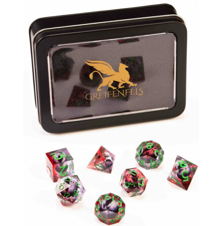 Razor Series: Purple Dragon Eye, Red Dice, Green Numbers