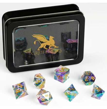 Razor Series: Iridescent Blue w. Glitter core