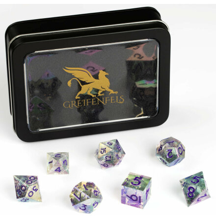 Razor Series: Iridescent Clear w. Glitter core