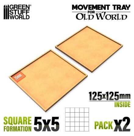 MDF Movement Trays 125x125mm