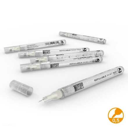 Refillable paint pen 0.5