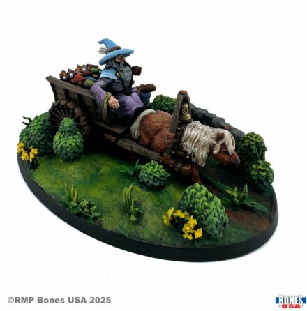 Asterius the Fire Peddlar (Wizard and Cart)