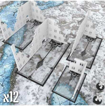 Skull Glasspack Footprints Wh40k compatible (WTC)