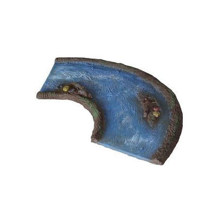 10� Curve w/Island Aerial Blue�