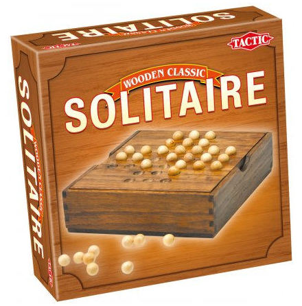 Solitaire i trä16x16 cm