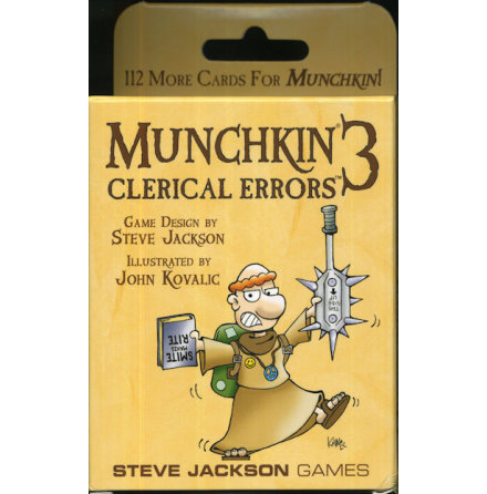 MUNCHKIN 3 - CLERICAL ERRORS (Expansion 112 kort)