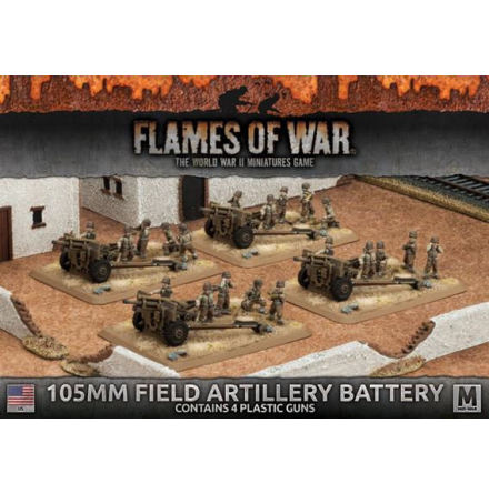 105mm Field Artillery Battery (4x Plastic)