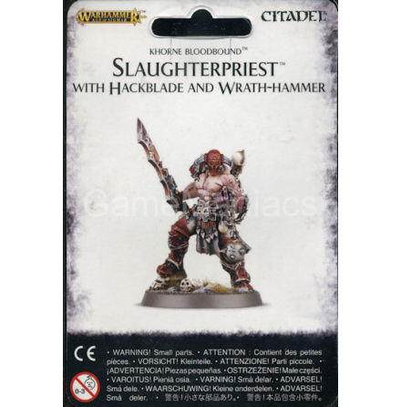 BLADES OF KHORNE: SLAUGHTERPRIEST WITH HACKBLADE AND WRATH-HAMMER