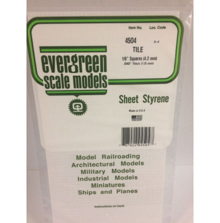 PLASTICARD PLATTOR RUTM�NSTER 4.2x4.2 mm 350x150 mm 1 mm tjock (1)