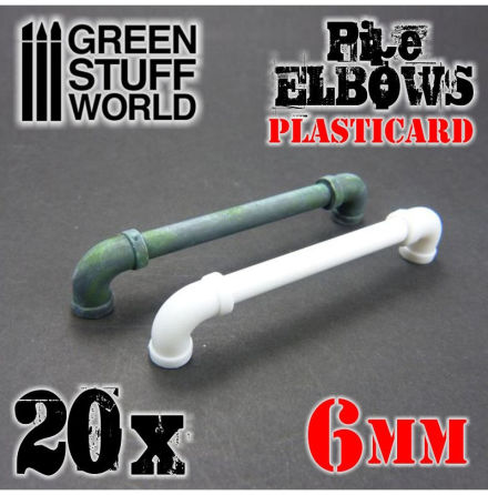Plasticard Pipe ELBOWS 6mm