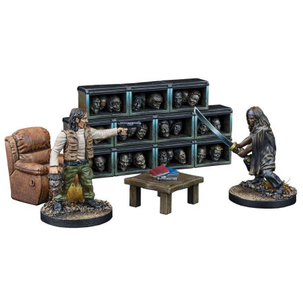THE WALKING DEAD: The Governors Trophy Room Collectors Resin Set (Begränsad ut