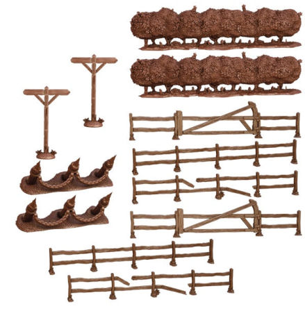 TERRAIN CRATE: BATTLEFIELD FENCES & HEDGEROWS