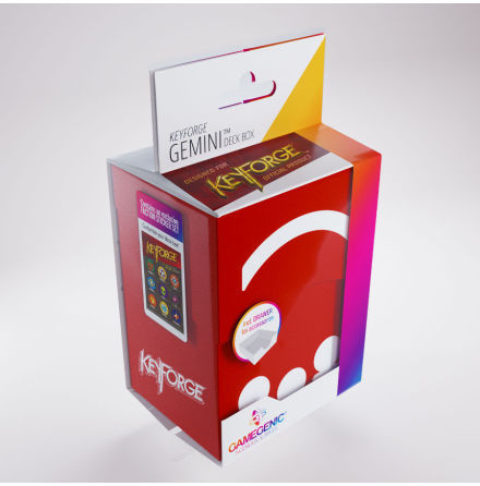 Keyforge Gemini Deck Box Red