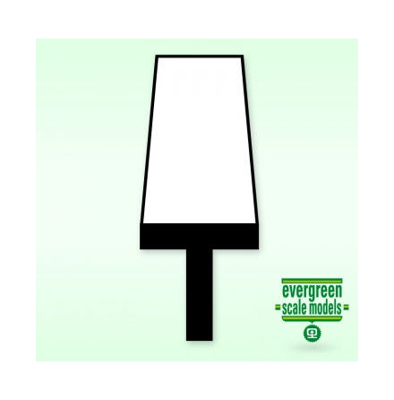 PLASTICARD T-Profil 1.4x1.4x0.5mm 35cm l�ng (4)