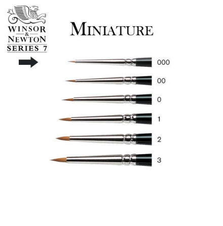 SERIES 7 KOLINSKY SABLE BRUSH MINIATURE 7-000