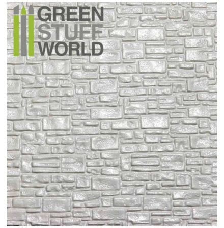 Plasticard - SMOOTH ROCK WALL Textured Sheet - A4