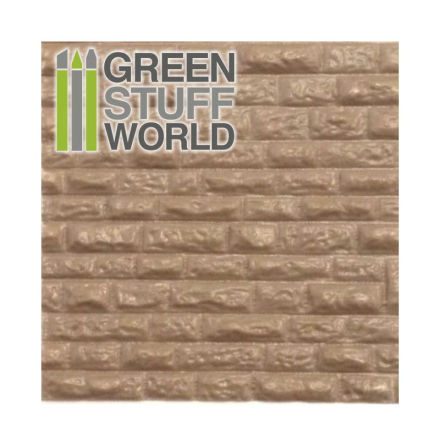 Plasticard - ROUGH ROCK WALL Textured Sheet - A4