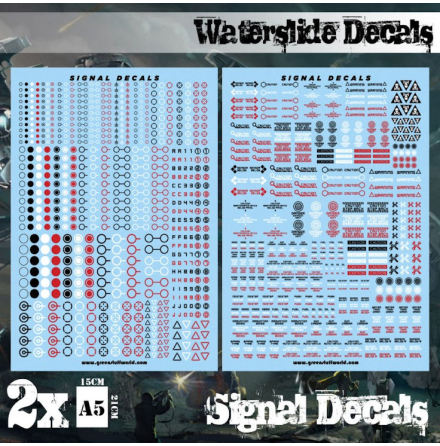 Waterslide Decals - Robot Signals