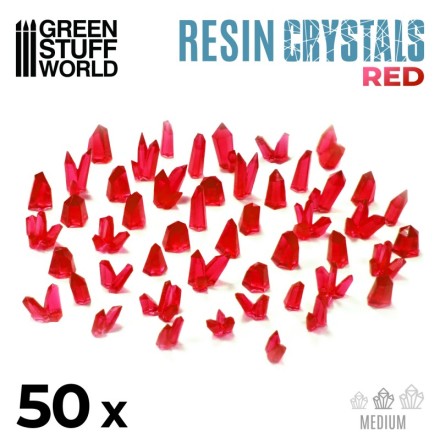 Resin Crystals RED - Medium