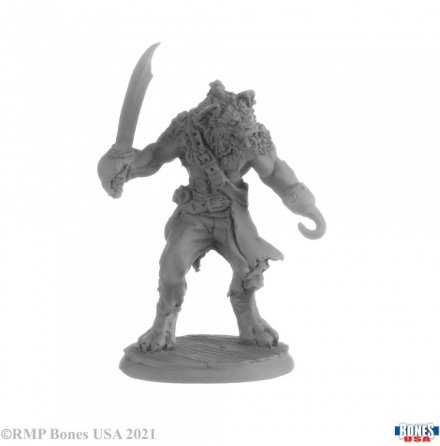 HAKKLE BLACKHOOK, GNOLL PIRATE (BONES USA)