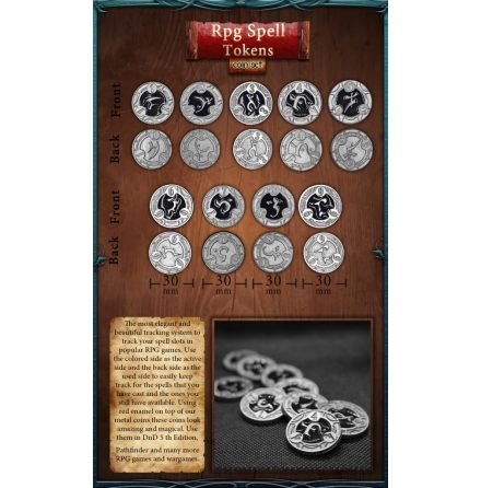 RPG Spell Tokens - Black