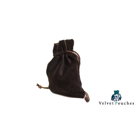 Velvet Pouch: Brown