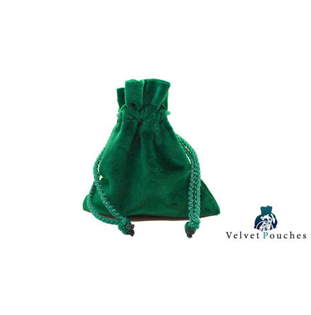 Velvet Pouch: Green