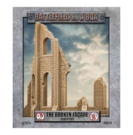 Gothic Battlefields - Broken Façade - Sandstone (x2) 30mm
