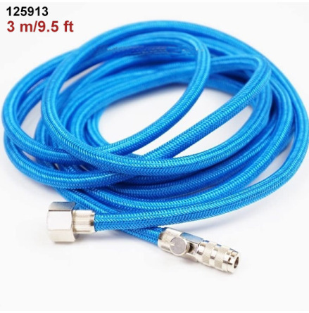 -BRAIDED HOSE WITH ADJUSTABLE AIR VALVE AND QUICK COUPLING 3m