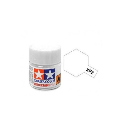 TAMIYA 81702 ACRYLIC MINI XF-2 FLAT WHITE (10ML)