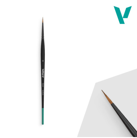 Vallejo Brush: Detail Series round synthetic hair No. 0