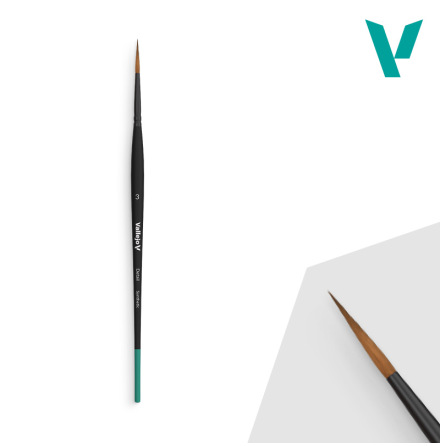 Vallejo Brush: Detail Series round synthetic hair No. 3