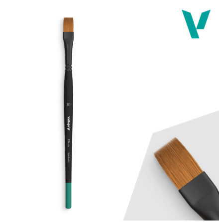 Vallejo Brush: Effects Series flat synthetic hair No. 10