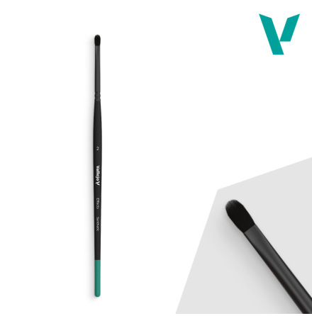 Vallejo Brush: Shader Series flat filbert synthetic No. 2