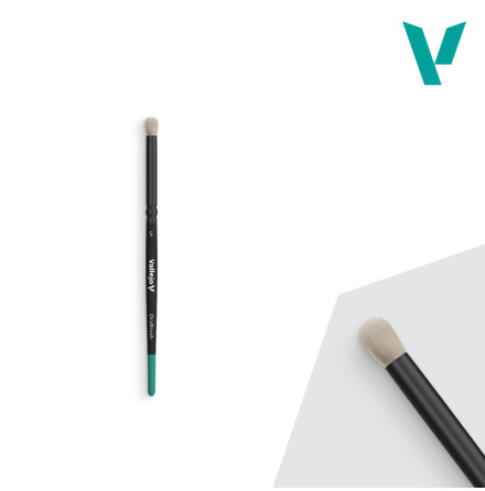 Vallejo Brush: Drybrush Series round natural hair, small