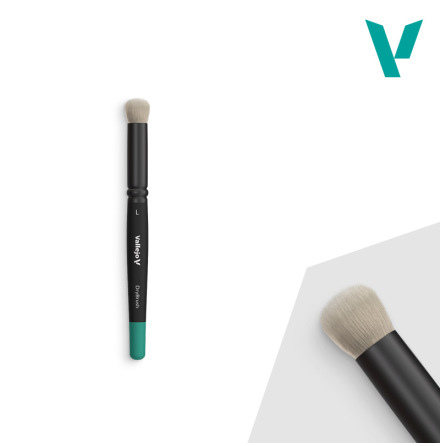 Vallejo Brush: Drybrush Series round natural hair, large