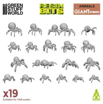 3D printed set - Big Spiders