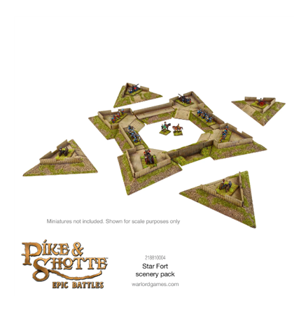 Pike & Shotte Epic Battles - Star Fort with Ravelins Scenery Pack