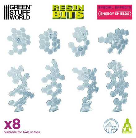 3D printed set - Energy Shields